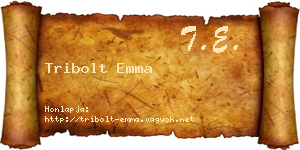 Tribolt Emma névjegykártya